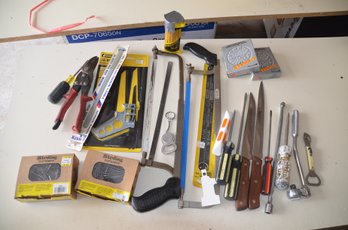 (#104) Lot Of Tools, Nails And Other Miscellaneous Items