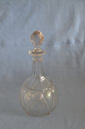 (#71) Glass Decanter With Stopper 10'H