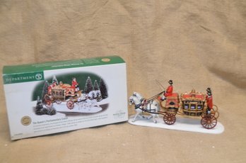 (#85) Department 56 THE QUEENS PARLIAMENTARY COACH Heritage Dickens Village Series In Orig. Box