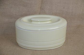 (#163) Vintage Hall WESTINGHOUSE USA Ceramic Covered Serving Bowl 7'