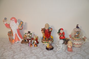 (#165) Assorted Lot Of Christmas Figurines