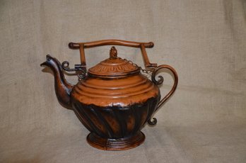 (#94) Galvanized Large Metal Tea Pot Watering Can Decorative