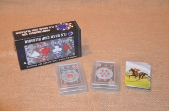 (#121) Poker Chips 11.5 Grams ~ Playing Invisible Cards 2 Decks