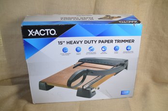 (#165) New In Box Xacto Steel Blade Heavy Duty Paper Trimmer Cuts 15 Sheets
