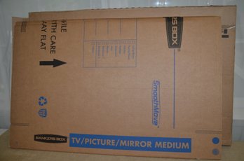 (#175) Moving Storage Box Picture, Mirror , TV Medium Size 2.3 Cubic Feet - Lot Of 5 Boxes