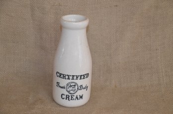135) Vintage Certified Fresh Dairy Cream Beige Bottle 7'H