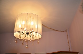 (#96) Electric Plug In Hanging Light Fixture