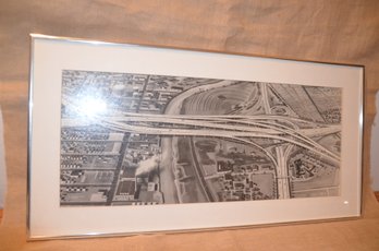 (#126) Artist Rendition By G. Woranski 1966 Bruckner Expressway Bronx Interchange 40x20