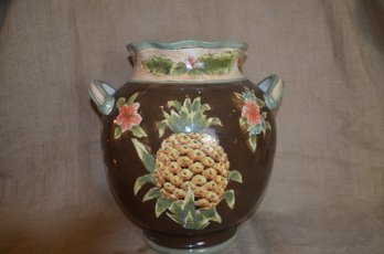 (#100) Large Ceramic Handle Vase Jug 14'Height