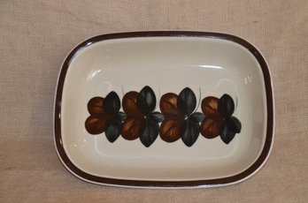 142) Arabia Finland Ruija 12' Serving Platter / Bowl Fruit Leaves Ceramic Pottery China