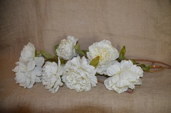 (#101) Artificial White Flower Stemmed Arrangement
