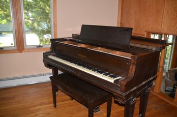 32) Antique Vintage W. Knabe & Co. Baby Grand Piano Approx. 62'Depth