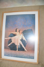 12) American Ballet Dancers Wooden Frame
