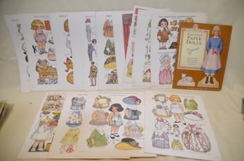433) Vintage American Girl Kirsten Paper Doll - 15 Dolly Dingle Paper Doll Collection 9x12