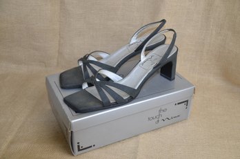 (#175) New Women Nina Black Silk Glow Shoe Size 10