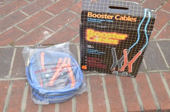 (#119) Booster Jumper Cables 12ft 8 Gauge Copper Cables Standard Duty