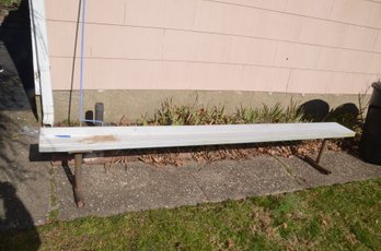 (#68) Vintage Aluminum Bench, Outdoor Bench