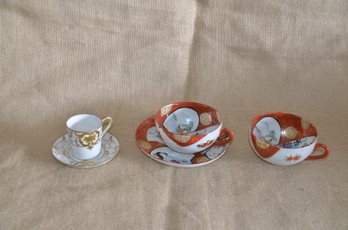 (#89) Vintage Japan Tea Cups (one Saucer Slight Crank)