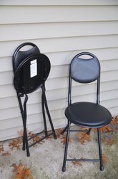 (#13) Portable Small Padded Strong Sturdy Folding Chair Comfortable Easy To Carry And Store