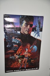 (#61) 1988 Marvel Comic Nick Fury S.H.I.E.L.D Poster 10x34