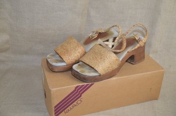 (#179) Women JC Penny Jute Shoes Size 11 - Gently Used