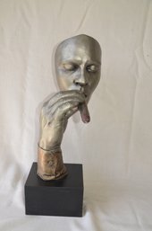 70) Cutrone Sculpture 18'H Smoking A Cigar