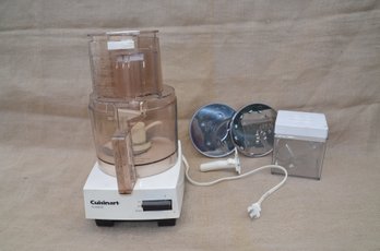 (#208) Vintage Cuisinart Classic Food Processor With Attachments ( Not Tested )