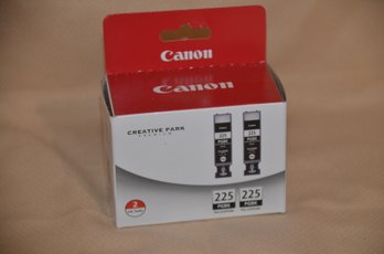 122) NEW Cannon Printer Ink Cartridges #225 Black Ink 2 In A Box
