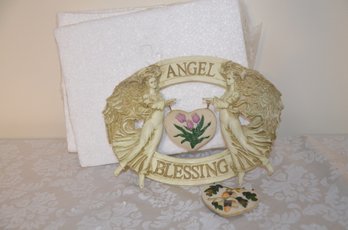 (#180) Resin Angel Blessing Wall Hanging 9'