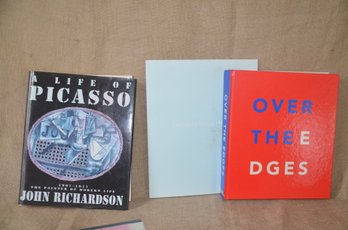 21) Set Of 3 Hardcover Books Picasso By John Richardson ~ Over The Edges ~ Thomas Nozkowski Drawings & Writing