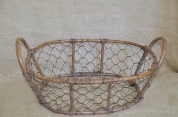 Wood & Metal Basket