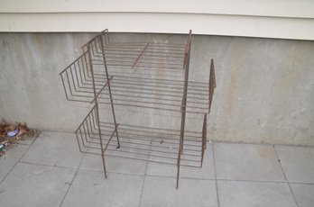 (#100) Metal Display End Accent Table