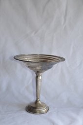 (#52) Sterling Columbia Weighted Pedestal Candy Dish 7'H
