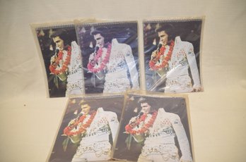 439) Elvis Memorial Calendar 1980 ( 5 Of Them)