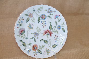 (#10) Porcelain Buckingham Andrea By Sadek Cake Serving Platter 10.5'