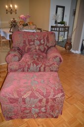 Domain Club Chair With Ottoman Zippered Cushions
