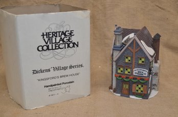 (#101) Department 56 KINGSFORD'S BREW HOUSE 1993 Heritage Dickens Village Series In Orig. Box