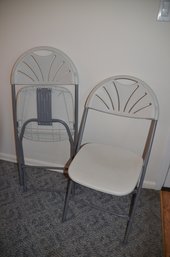 (#79) Pair Of Plastic Folding Chairs