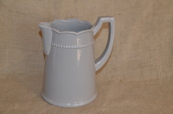 158) Ceramic Water Juice Pitcher Flower Vase 7'H