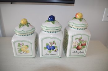 Villeroy & Boch French Garden Charm Canister Set Of 3
