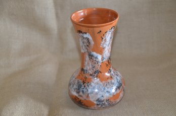 (#100) Multi Color Splatter Vase Vietnam 8'H