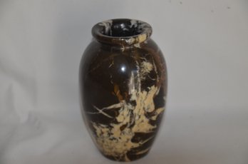 (#106) Marble Vase Brown / Beige Made In Pakistan 6' Height