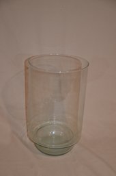 131) Hurricane Clear Glass Jar Assorted Uses Pillar Candleholder 12'H