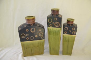 81) Decorative Modern Vase Pier 1 Set Of 3