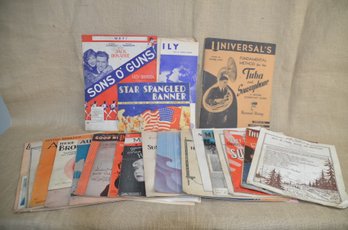 (#57C) Vintage Assorted Lot Of Music Sheets