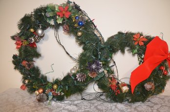 (#193) Artificial Lighted Christmas Wreaths 15' And 20'