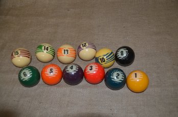 (#88) Pool Balls   ( 12 Of Them )