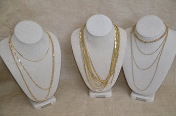 (#133) Costume Gold Plated Necklaces