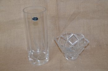 (#143) Lenox Vase 9'H ~ Mikasa Votive Candle Holder / Candy Dish 3.5'H