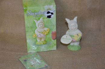 (#55) Snowbunnies Dept 56 YOU'RE THE PICK OF THE PATCH 2002 Bisque Porcelain With Box